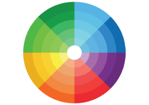 color wheel with shades